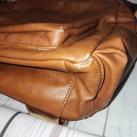 Milkmaid Goods Brooklyn Backpack in Cognac with Hattie Interior - Picture 12 of 16